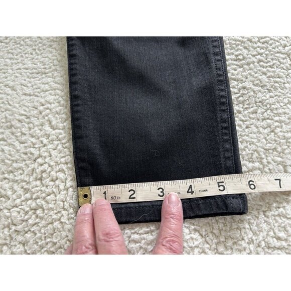 Madewell Curvy 10" High-Rise Skinny Jeans in Black Frost Women Size 27T - Picture 12 of 14